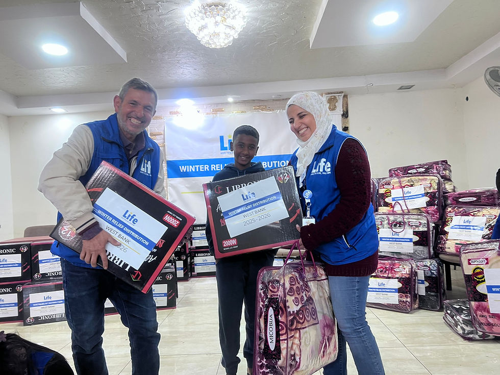 Photo of the Life for Relief and Development (LIFE) Winter Relief program in the West Bank.