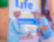 Photo of recipients of the Life for Relief and Development USA (LIFE) food basket distribution in Nigeria.