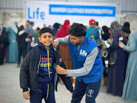 Life for Relief and Development Protects 5,000 Children from Harsh Winter Conditions in Gaza