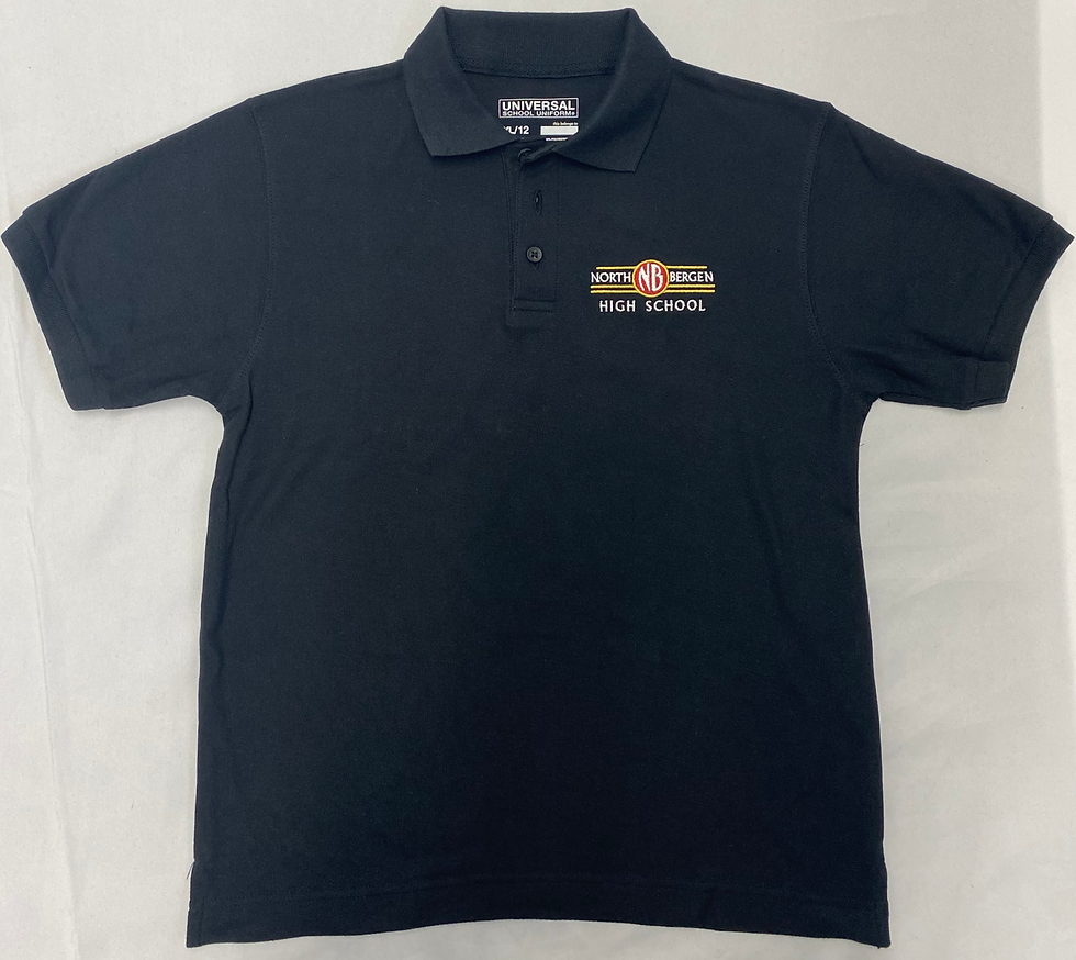 North Bergen High School Polo Shirt with Embroidered Logo Lobel's