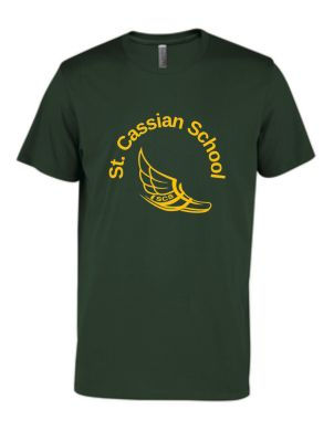 St. Cassian - Track & Field T Shirt with Heat Pressed Logo