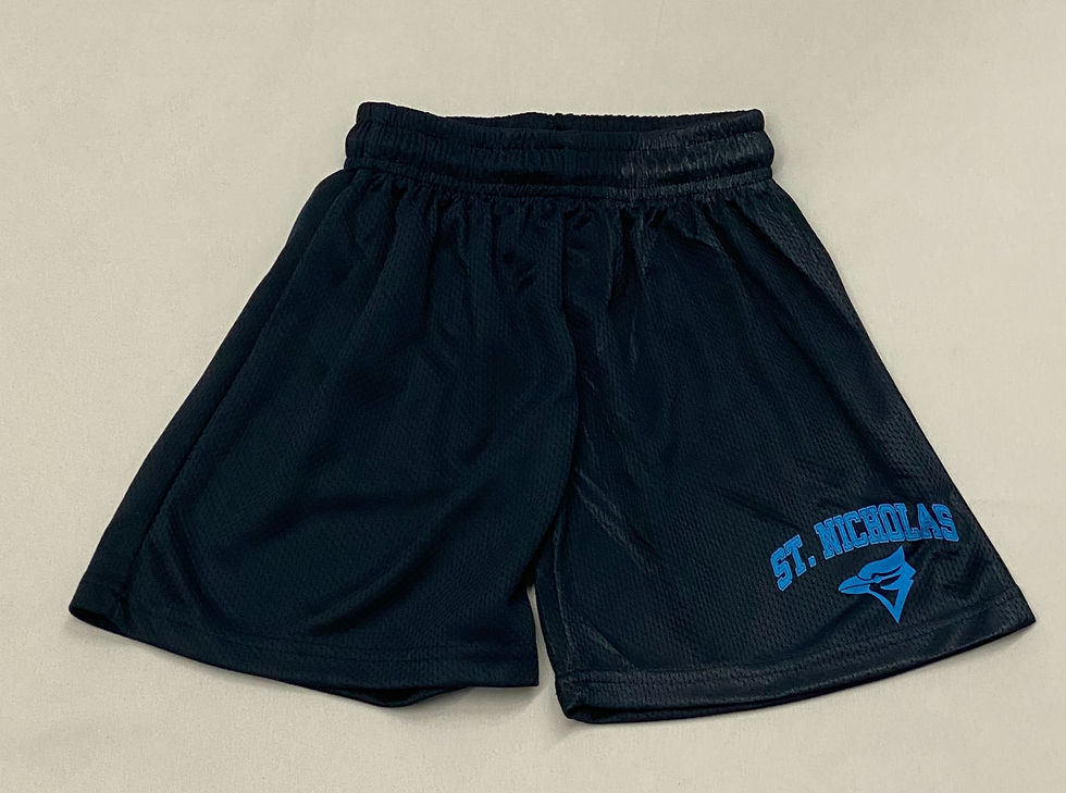 Thumbnail: St. Nicholas - Mesh Shorts with Heat Pressed Logo (Pre K)