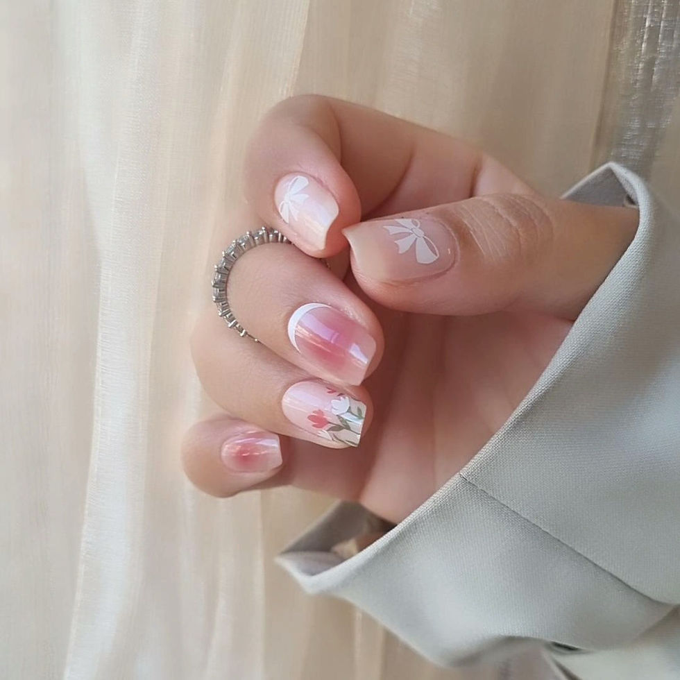 Thumbnail: Flowers and Bows Gel Wraps