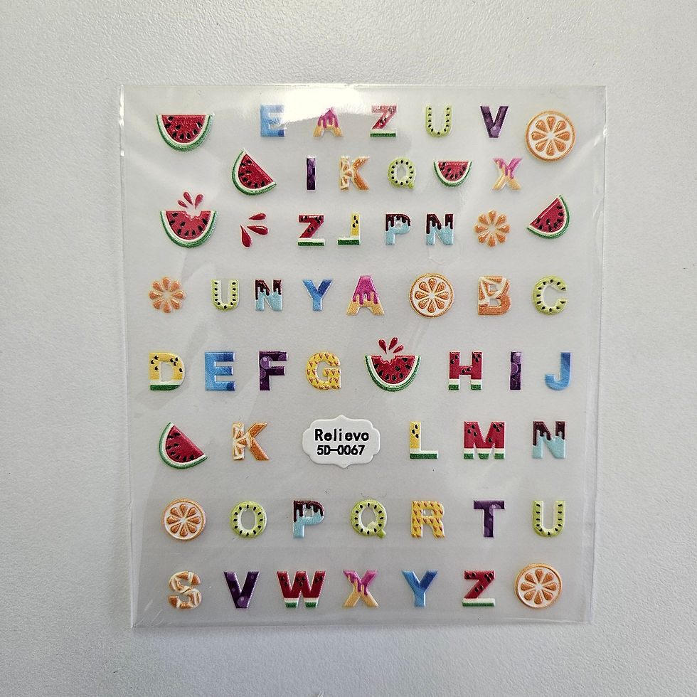 Miniaturbild: Summer ABC Nail Decals