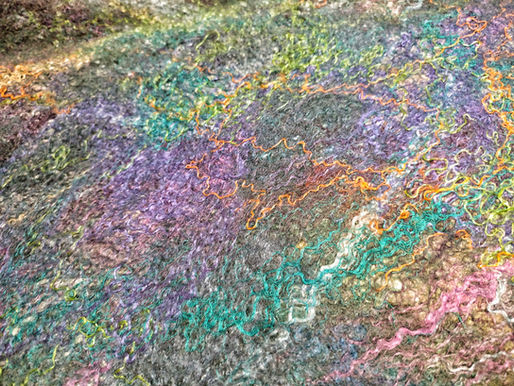 Dyeing silk materials in preparation to my online class