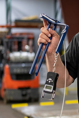 Tool used to check containment during Rite-Gauging being held in hand.