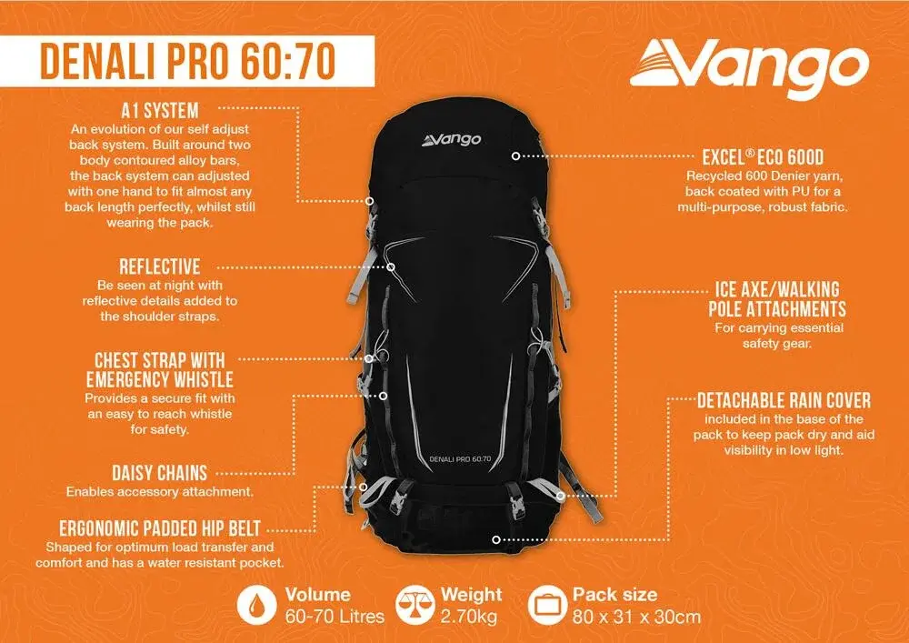 Vango Denali Pro 60:70L