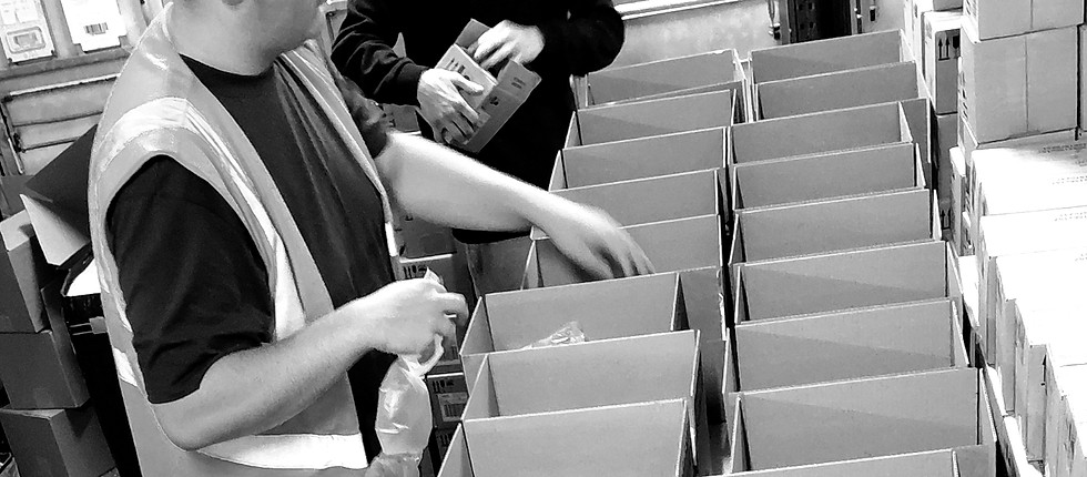 Blue30 team packing photo