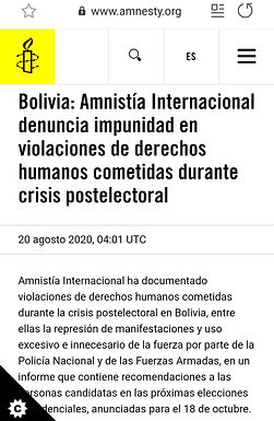 Amnistía Internacional denuncia impunidad en violaciones de derechos humanos cometidas dura