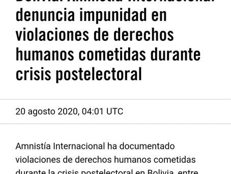 Amnistía Internacional denuncia impunidad en violaciones de derechos humanos cometidas dura