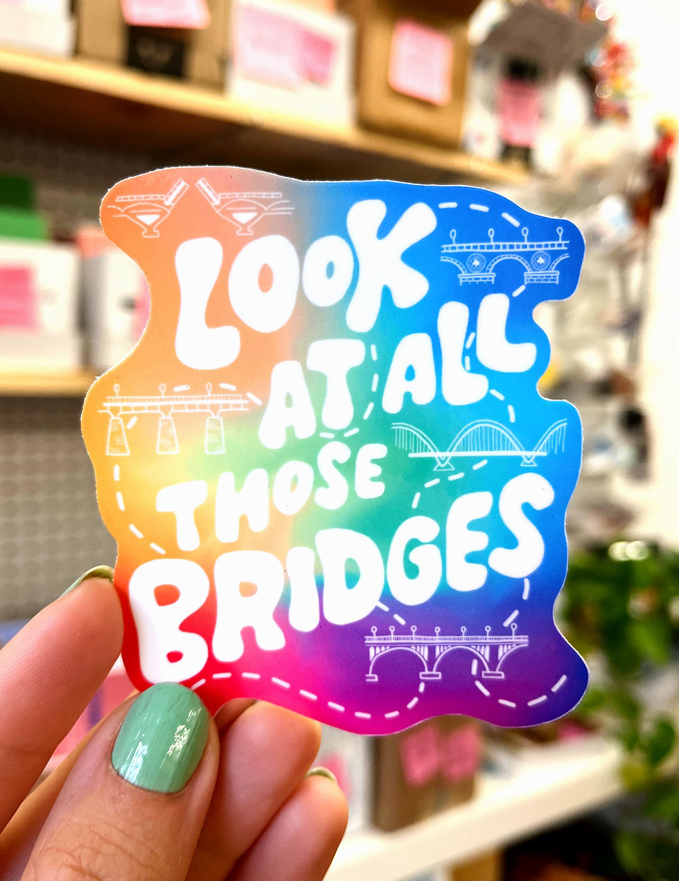 Thumbnail: Look At All Those Bridges sticker