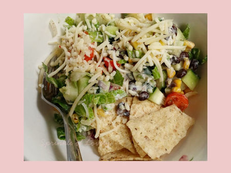 Savor This Mexican Savory Salad Paired with Tortilla Chips