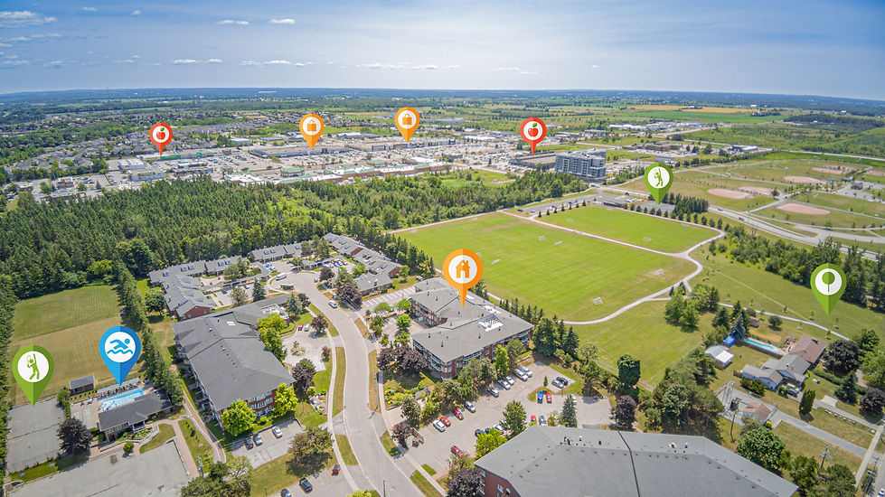 Drone photos for real estate