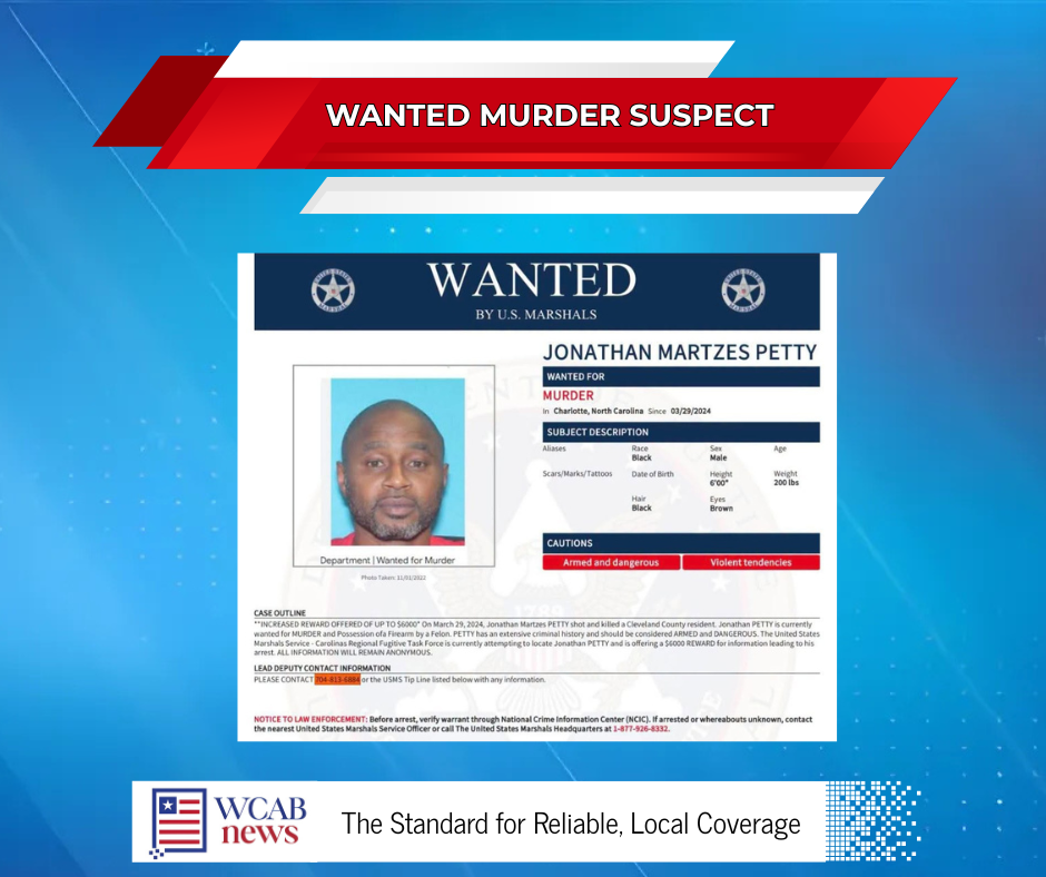U.S. Marshals Increase Reward for Wanted Murder Suspect
