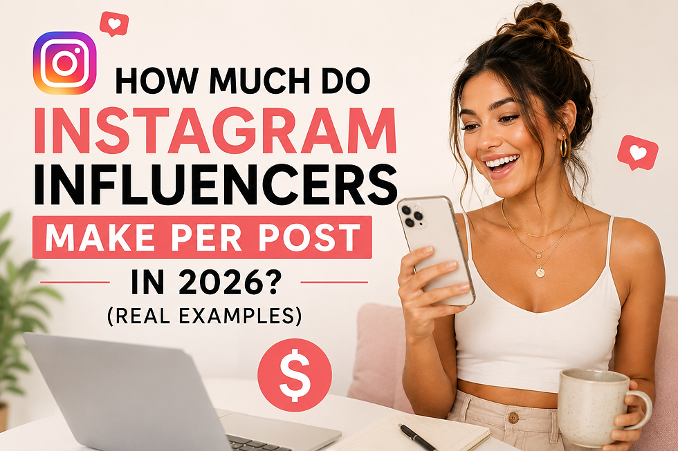 How Much Do Instagram Influencers Make Per Post in 2026? (Real Examples)