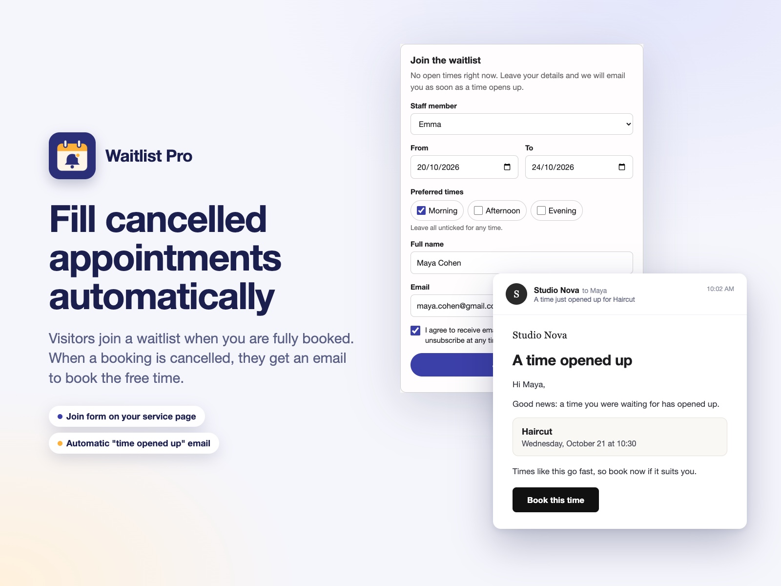 Waitlist Pro: Booking Waitlist screenshot 1