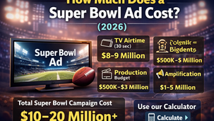 How Much Does a Super Bowl Ad Cost? (2026 Pricing + Calculator)