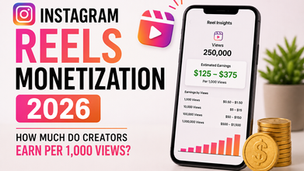 Instagram Reels Monetization 2026: How Much Do Creators Earn Per 1,000 Views?