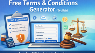 Free Terms & Conditions Generator (English)