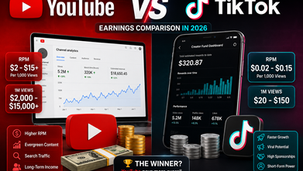 TikTok vs YouTube Earnings in 2026 – Which Platform Pays More?