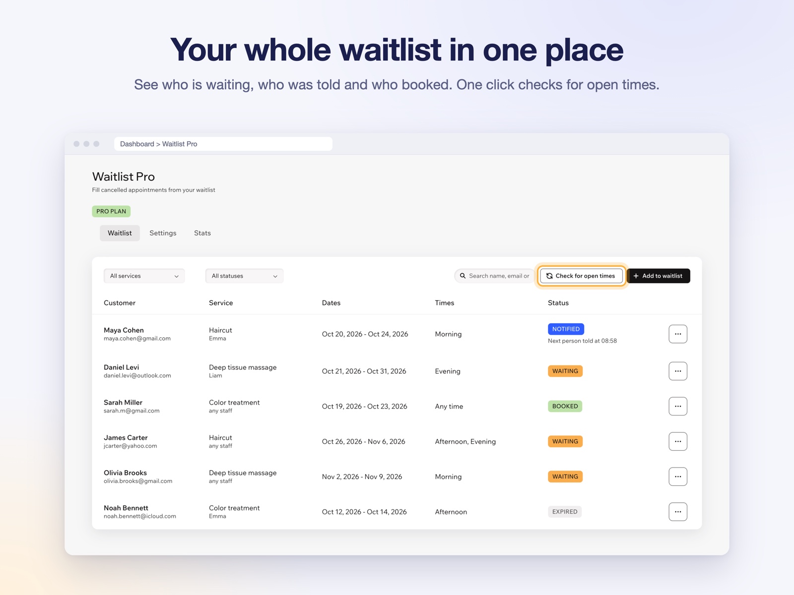 Waitlist Pro: Booking Waitlist screenshot 4