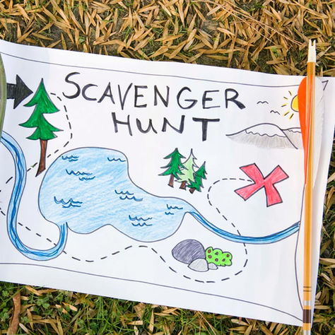 scavenger hunt map