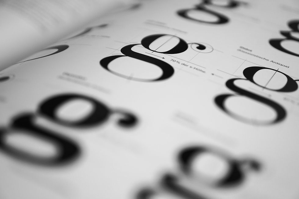 Typografisches Designdetail