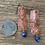 Thumbnail: Textured Copper and Lapis Lazuli Earrings