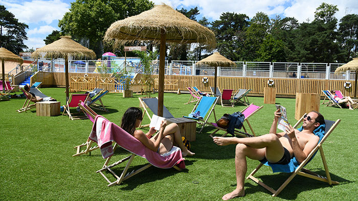 Un peu de détente... après un cours au Parc!