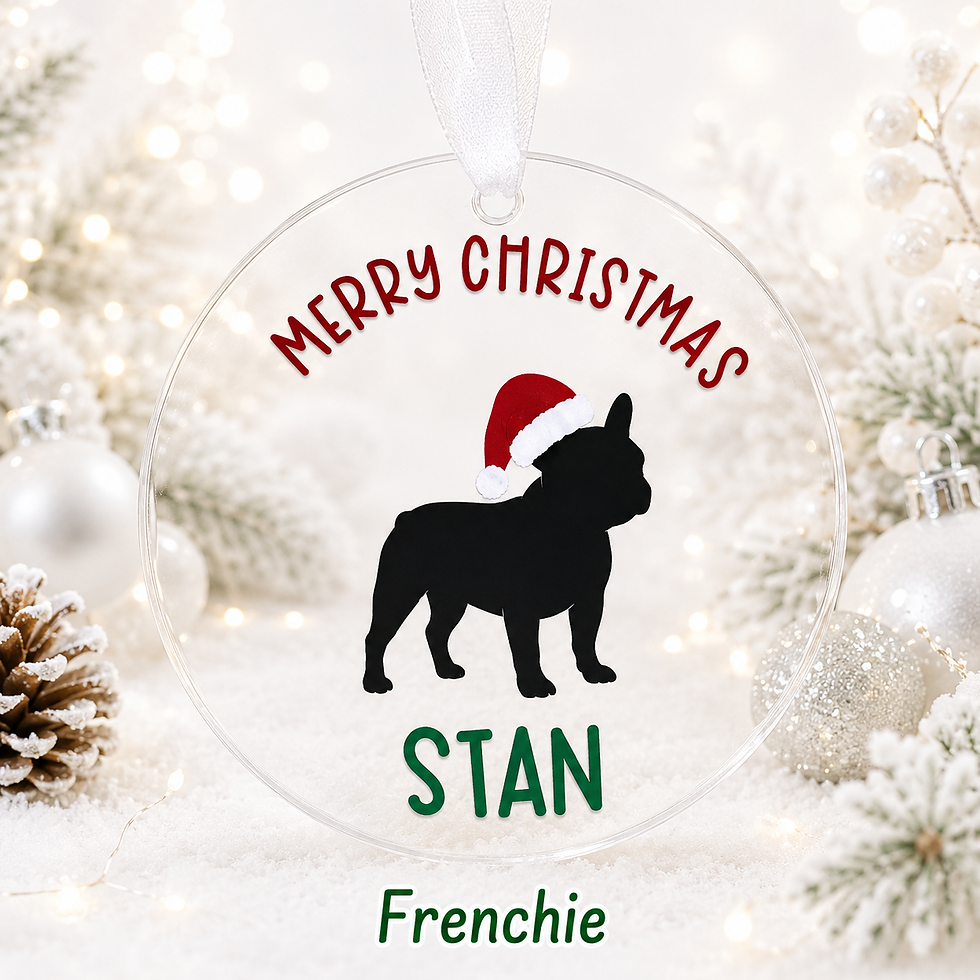 Thumbnail: Customized Dog Silhouette Ornaments 