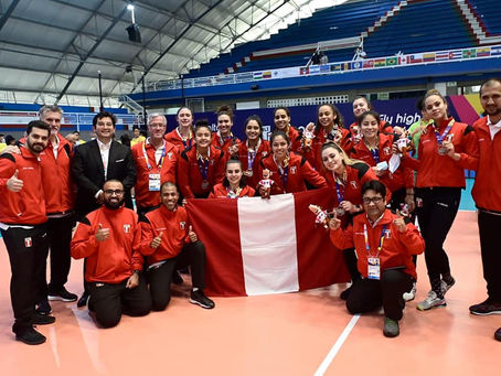 ¡Arriba Perú!:Selección de vóley se quedó con la medalla de plata en los Juegos Panamericanos Junior