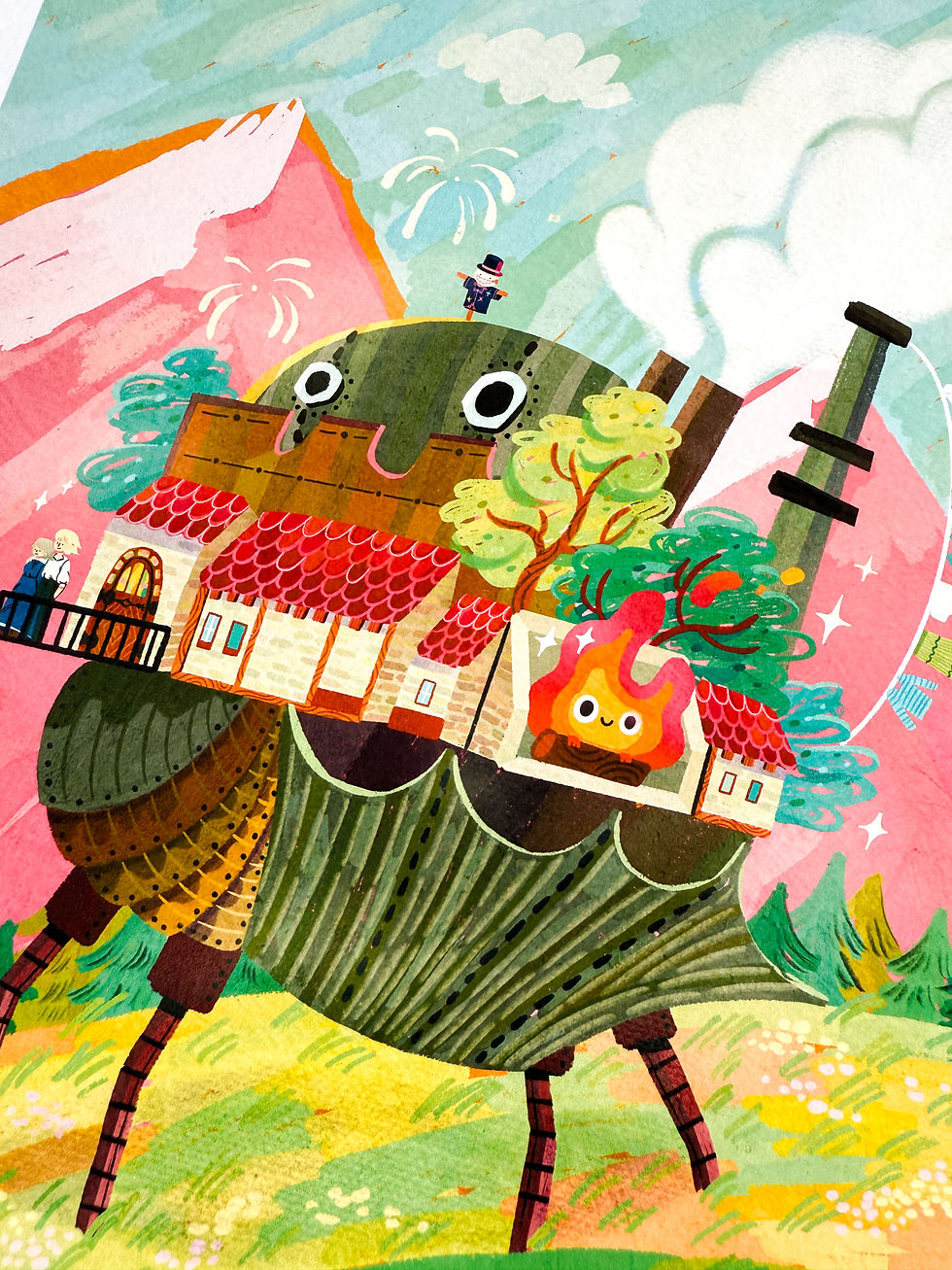 Thumbnail: Howl's Moving Castle A4/A3 Print