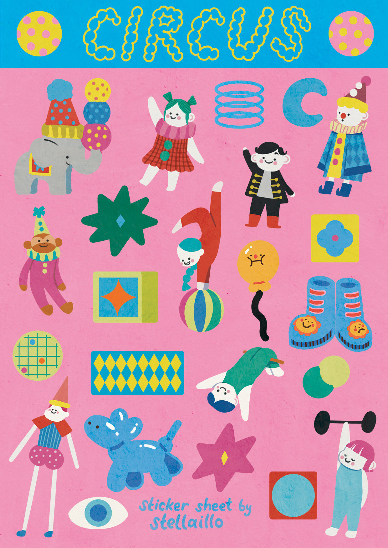 Circus Sticker Sheet