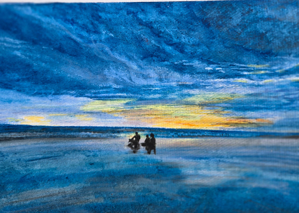 sunset on beach