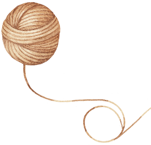 Drawing of Wool Yarn