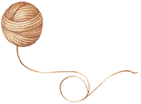 Desenho de fios de lã