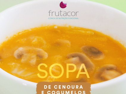 Receita de Sopa de Cenoura com Cogumelos