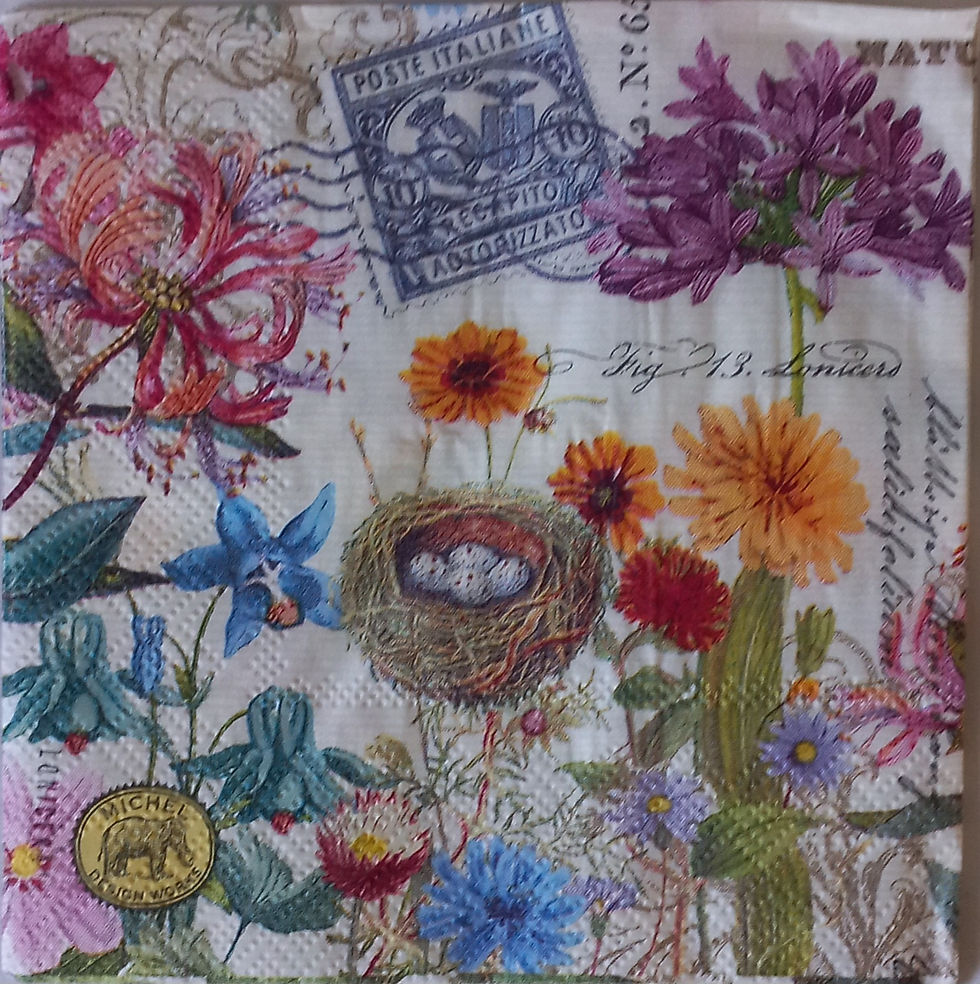 Thumbnail: 2 X COCKTAIL DECOUPAGE SERVIETTES
