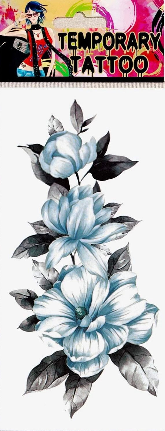 1 SHEET FLOWER TATTOO TRANSFER