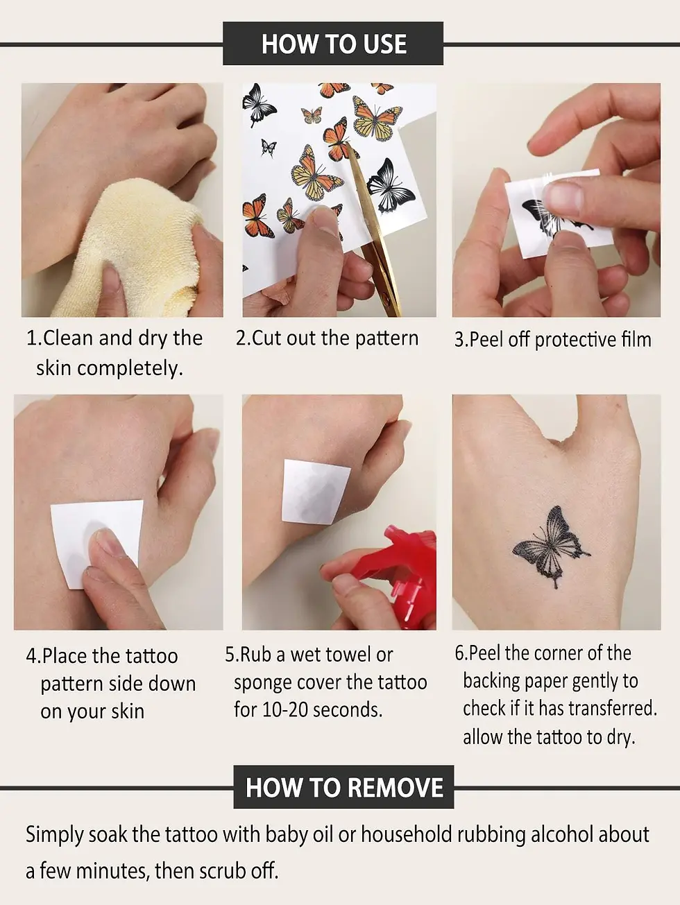 Thumbnail: 1 SHEET TATTOO TRANSFER