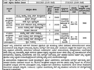 ರೈಲ್ವೇ ಇಲಾಖೆಯಲ್ಲಿ ನೇಮಕಾತಿಗೆ ಅರ್ಜಿ ಅಹ್ವಾನ