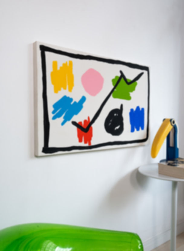 Quadro Código Cromático | Pintado à mão