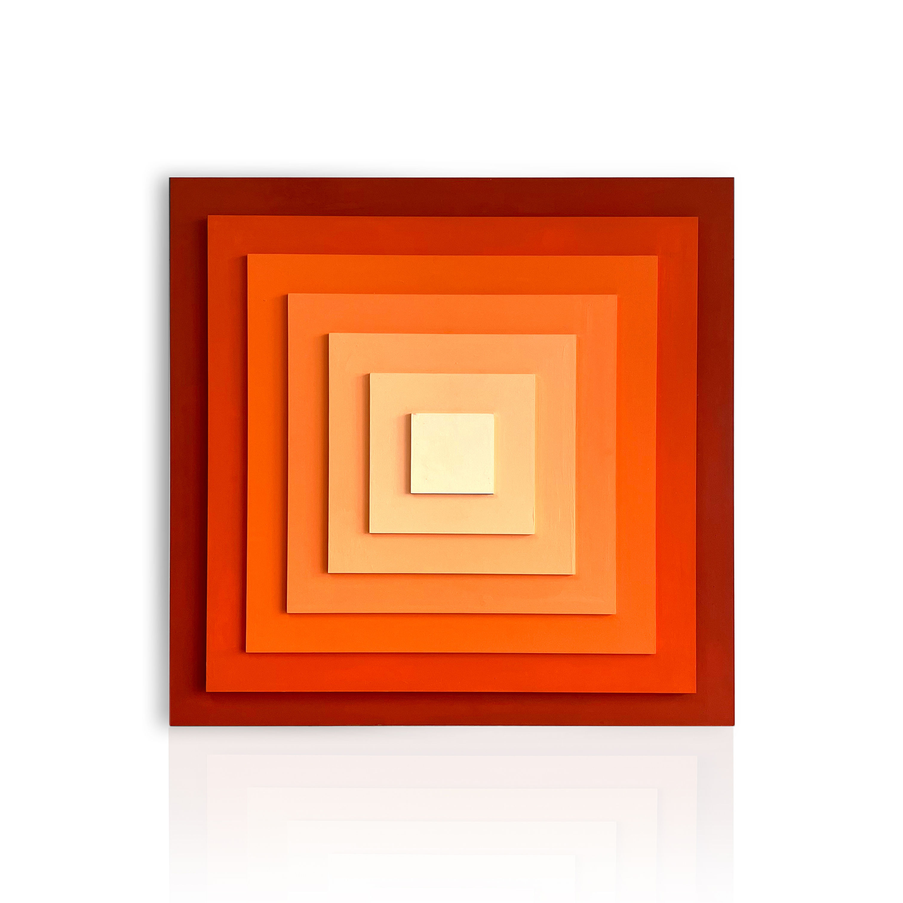 Quadro Vórtice Quadrado | Pintado à mão