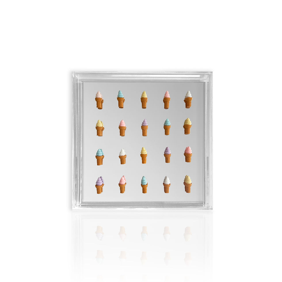 30%OFF | Quadro Espelhado Ice Cream | Coleção Bomboniere