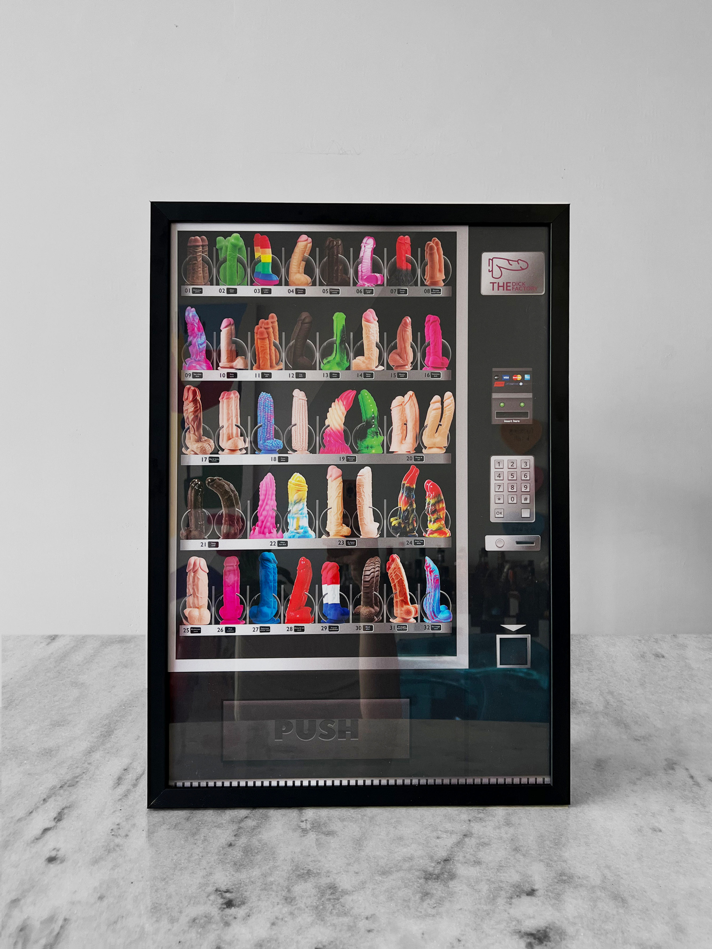 Quadro DildoLand: The Dick Factory | Coleção Capital Carnal