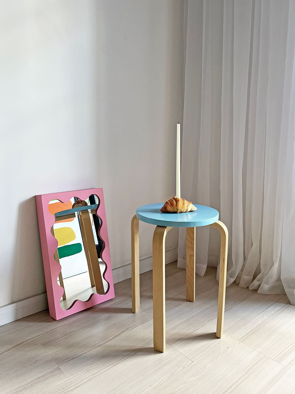 27%OFF | Castiçal Croissant | Feito com croissants de verdade!