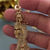 Miniatura: 14k Gold Plated Saint Death "Santa Muerte" Necklace ~ Cadena Oro Laminado