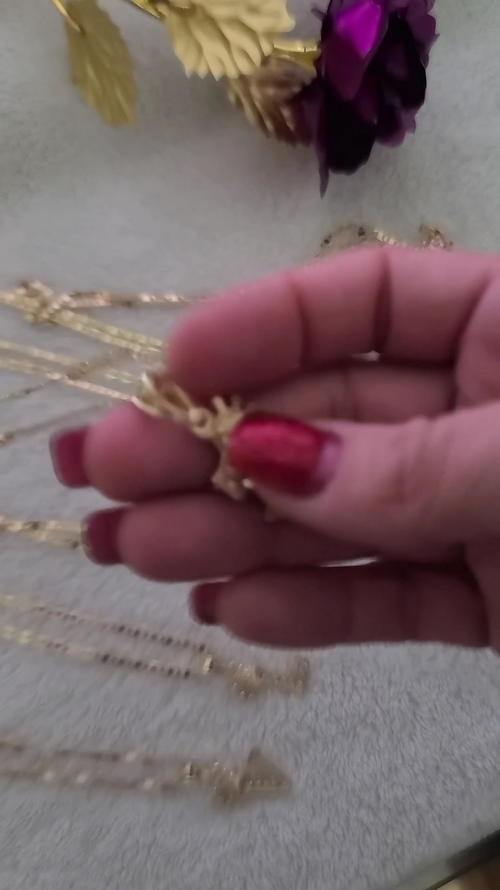 Miniatura: 14K Italian Gold Plated Letter Pendant & Necklace, Oro Laminado