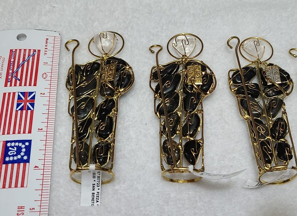 Miniatura: HANDMADE! St.  Benedict Natural Quartz -  Size 5" inches -