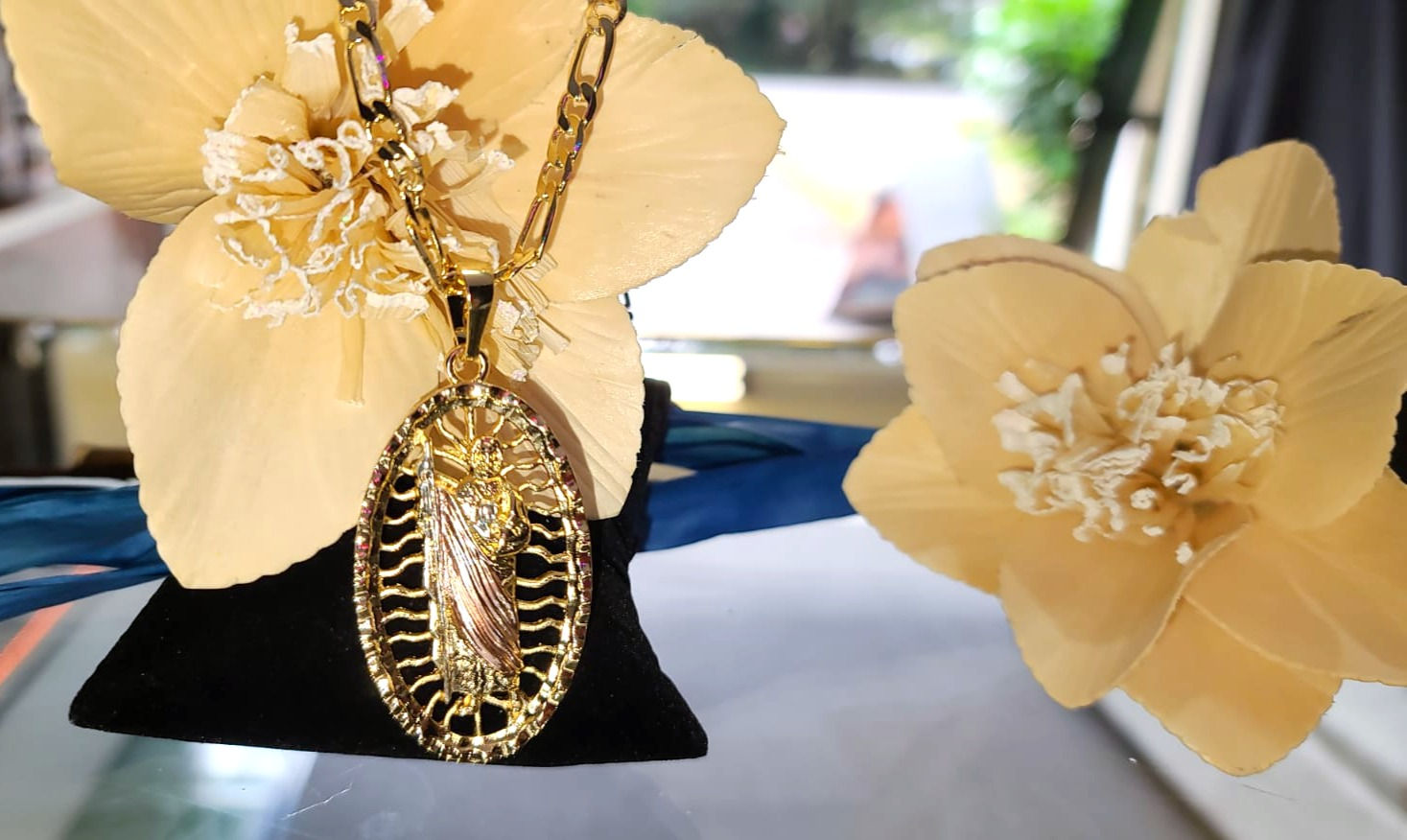 14k Gold Plated Saint Benedict Necklace ~ San Benito Cadena